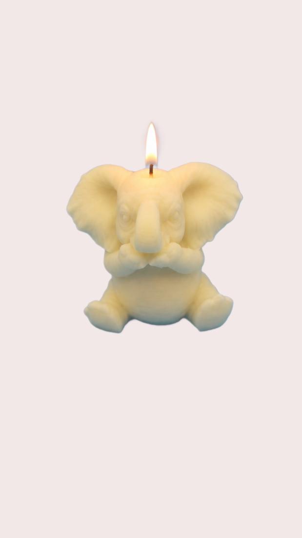 Baby Elephant Candle – Gentle Companion Glow