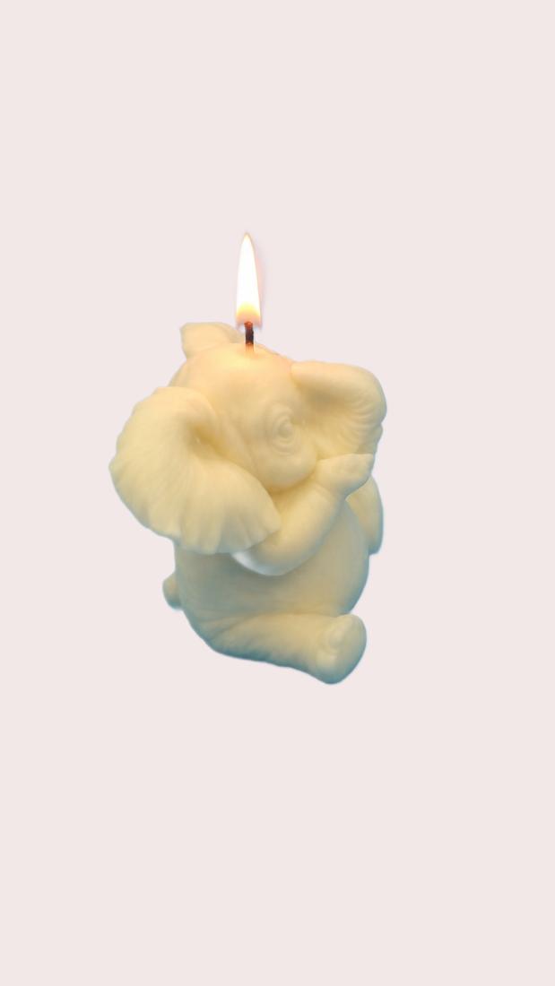 Baby Elephant Candle – Gentle Companion Glow