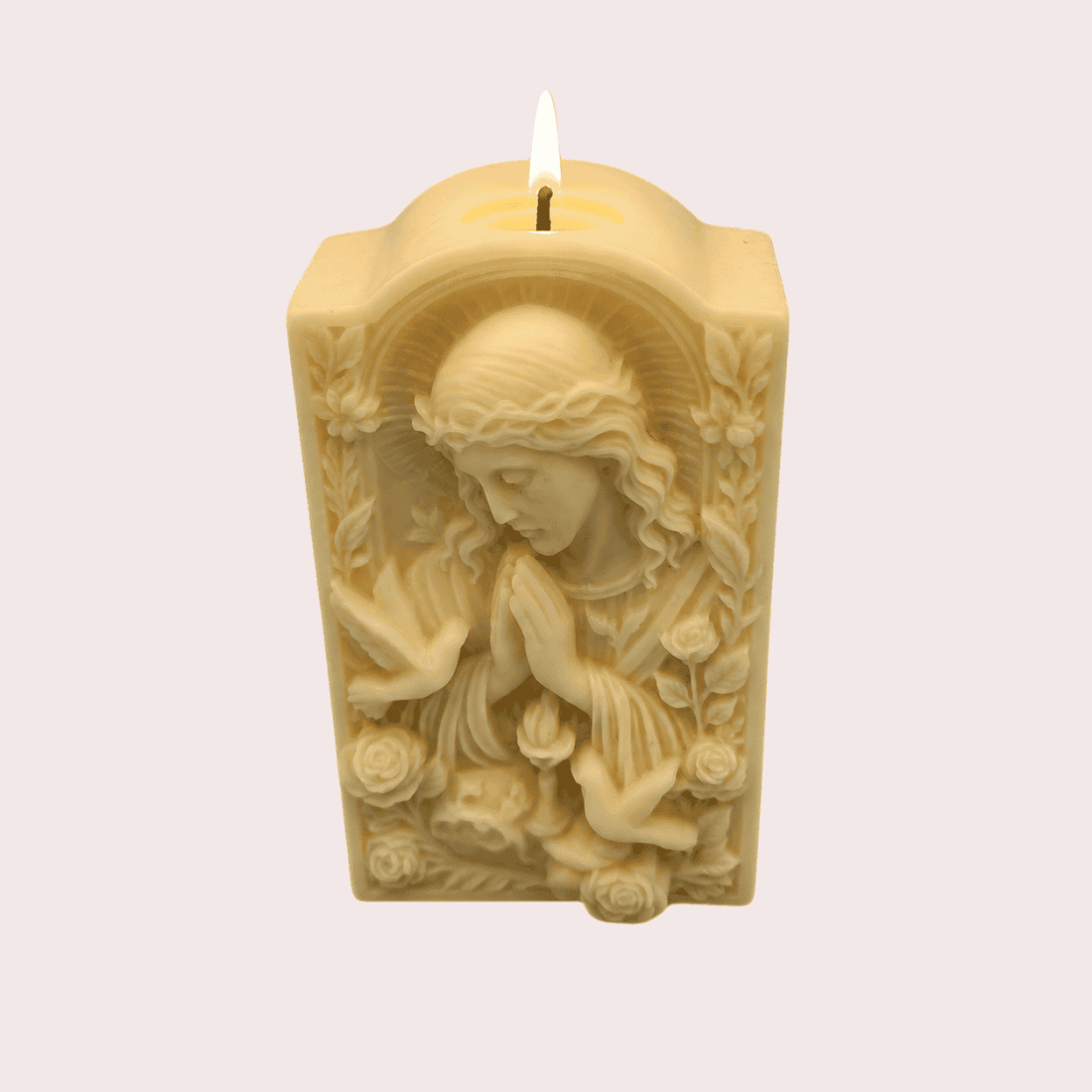 Praying Jesus Candle - Religious Christian Home Decor