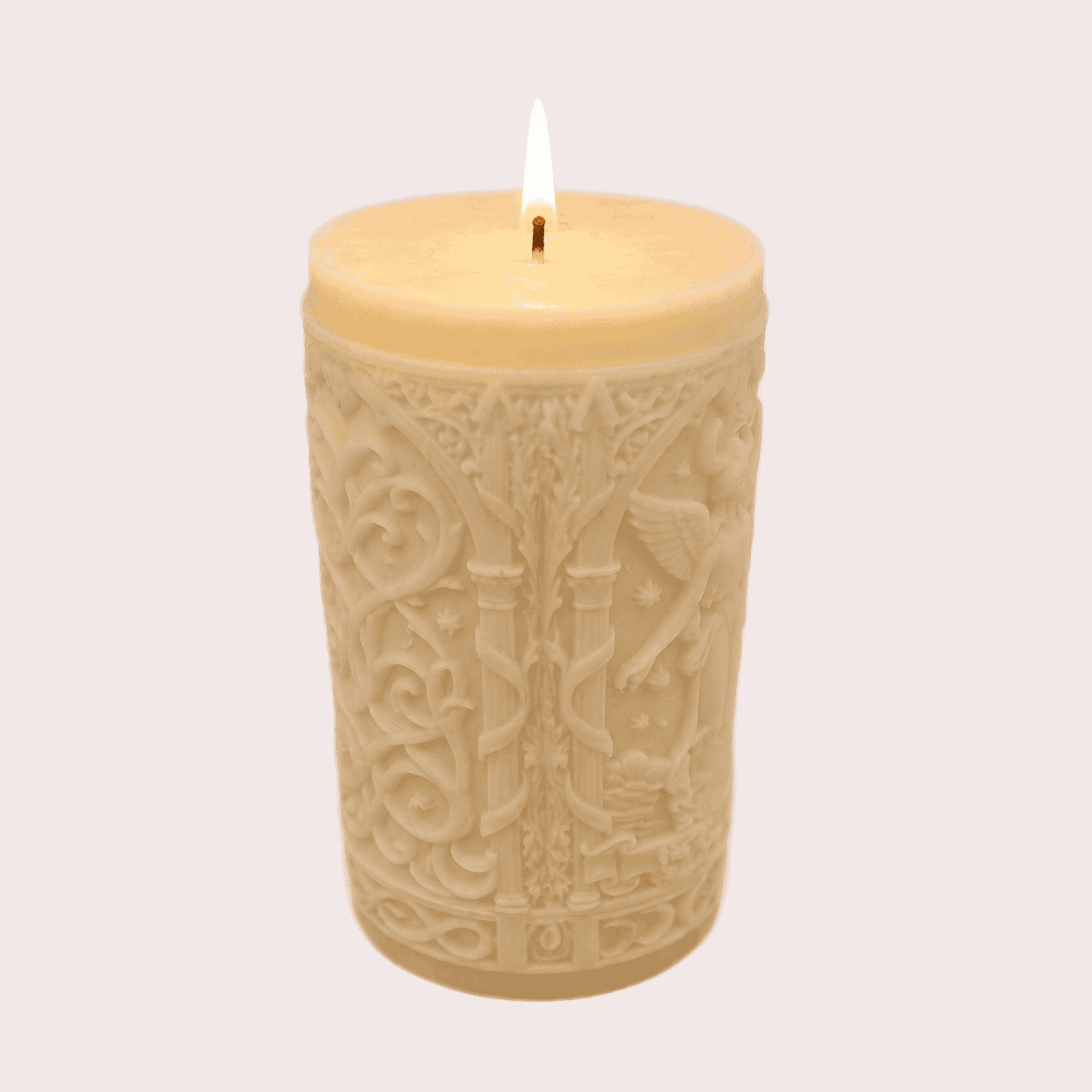Celestial Guardian Candle – Angel, Stars & Moon
