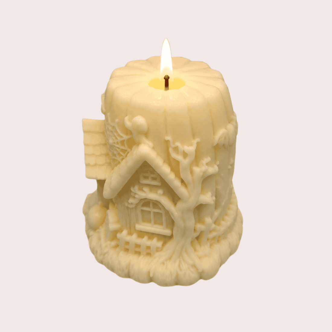 Halloween Manor Soy Wax Candle – Spooky Haunted House Decor