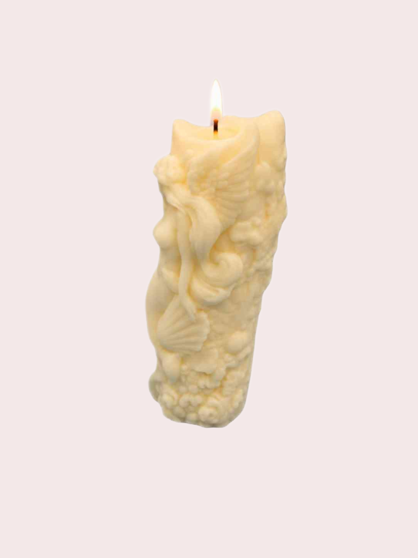 Ocean Muse Candle with Elegant Mermaid Design