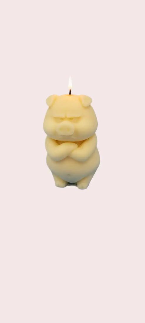 Bougie Le Cochon Boudeur : une déco drôle et originale